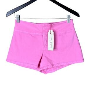 Alice + Olivia Jeans Olivia Denim Shorts Primrose Pink SZ 28 NWT